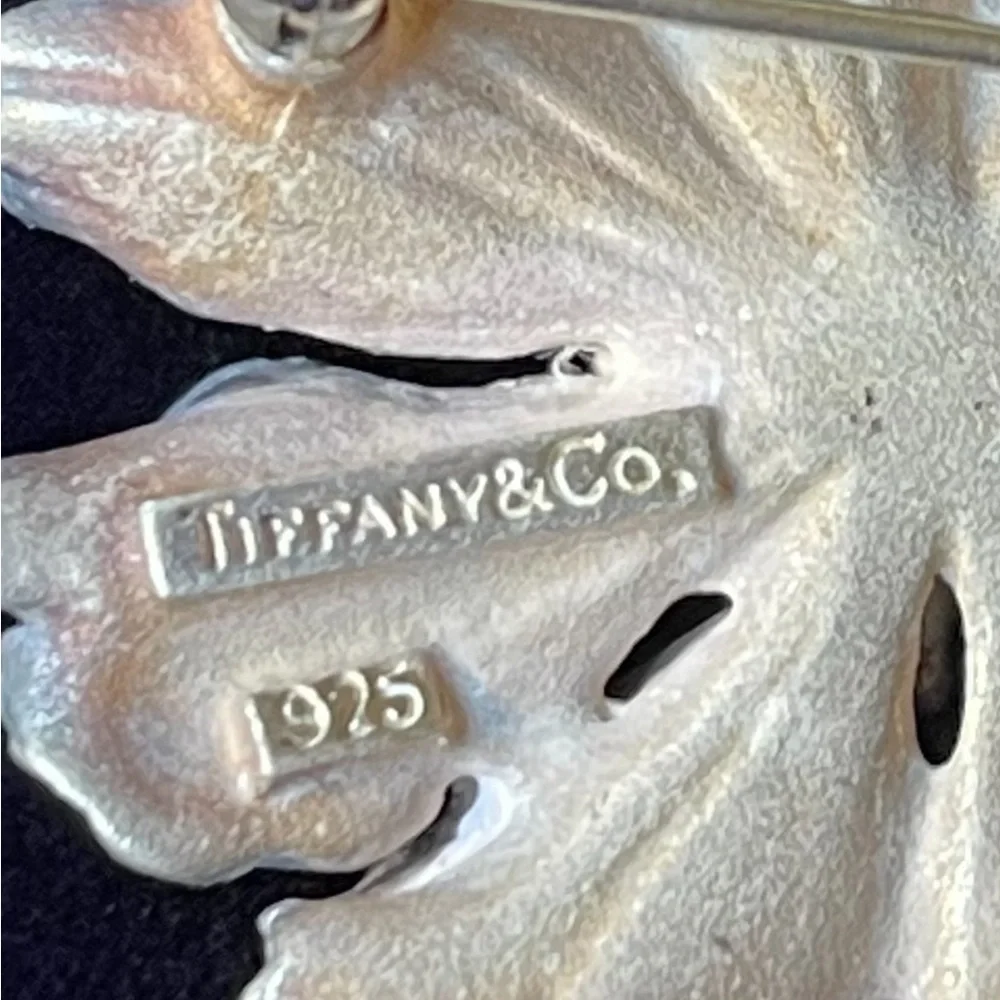 TIFFANY & Co October’s Flower 925 Silver Marigold Floral Brooch Pin - Picture 2 of 6